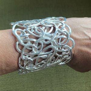 Abstract Statement Cuff Bracelet